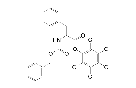N-carboxy-3-phenyl-D,L-alanine, N-benzyl pentachlorophenyl ester