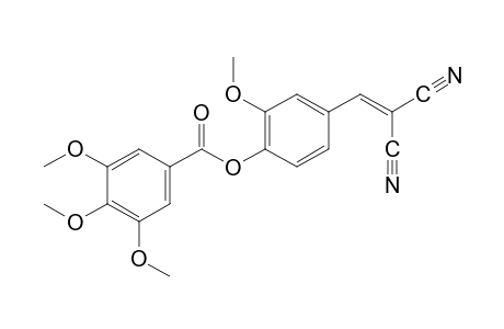 3,4,5-trimethoxybenzoic acid, ester with vanillylidenemalononitrile