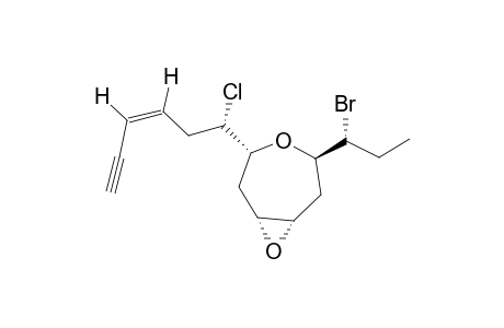 ROGIOLOXEPANE-B;(+)-(1S,3R,5R,7R)-3-(1-BROMOPROPYL)-5-CHLORO-7-[(Z)-1-CHLOROHEX-3-EN-5-YNYL]-4,8-DIOXABICYCLO-[5.1.0]-OCTANE