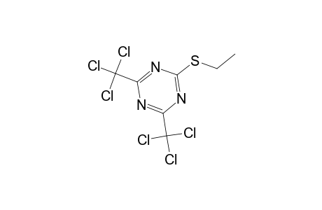 1,3,5-Triazine, 2-(ethylthio)-4,6-bis(trichloromethyl)-