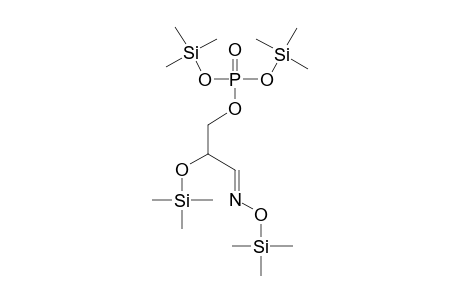 Phosphoric acid, bis(trimethylsilyl) 2-[(trimethylsilyl)oxy]-3-[[(trimethylsilyl)oxy]imino]propyl ester, (.+-.)-