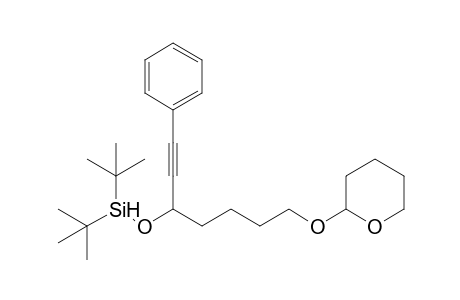 Di-tert-Butyl-{3-phenyl-1-[4-(tetrahydropyran-2-yloxy)butyl]prop-2-ynyloxy}silane