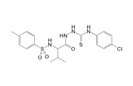 1-[3-Methyl-2-(4-methylphenylsulfonamido)butanoyl]-4-(4-chlorophenyl)thiosemicarbazide