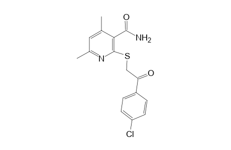 2-[2-(4-Chloro-phenyl)-2-oxo-ethylsulfanyl]-4,6-dimethyl-nicotinamide