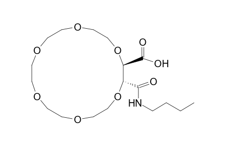 1,4,7,10,13,16-Hexaoxacyclooctadecane-2-carboxylic acid, 3-[(butylamino)carbonyl]-, [2R-(2R*,3R*)]-