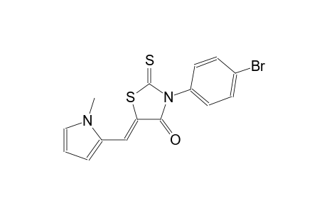 (5Z)-3-(4-bromophenyl)-5-[(1-methyl-1H-pyrrol-2-yl)methylene]-2-thioxo-1,3-thiazolidin-4-one