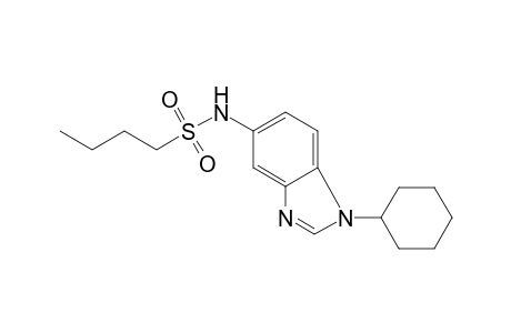 Butane-1-sulfonic acid (1-cyclohexyl-1H-benzoimidazol-5-yl)amide