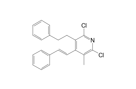 2,6-Dichloro-3-methyl-4-[(E)-2-phenylethenyl]-5-(2-phenylethyl)pyridine