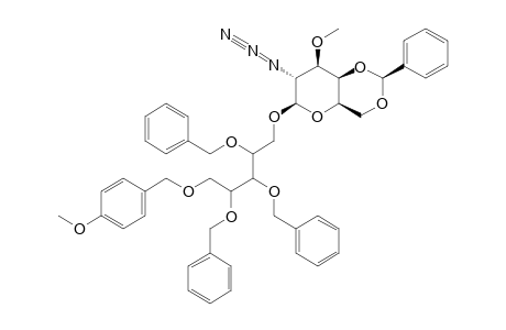 1-O-(2-AZIDO-4,6-O-BENZYLIDENE-2-DEOXY-3-O-METHYL-BETA-D-GALACTOPYRANOSYL)-5-O-PARA-METHOXYBENZYL-2,3,4-TRI-O-BENZYL-L-RIBITOL