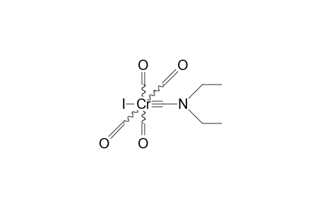 trans-Tetracarbonyl(diethylamino-carbyne)iodo-chromium