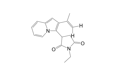 3-(3'-N-Ethylsuccinimyl)-2-isopropenylindolizine