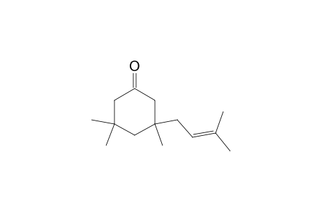 3,5,5-trimethyl-3-(2-methyl-2-buten-4-yl)cyclohexan-1-one