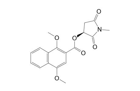 (-)-(S)-1-Methyl-2,5-dioxo-3-pyrrolidinyl 1,4-dimethoxynaphthalene-2-carboxylate