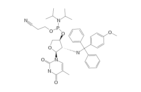 1-[3'-O-[(2-CYANOETHOXY)-(DIISOPROPYLAMINE)-PHOSPHINO]-2'-DEOXY-2'-N-[(4-METHOXYPHENYL)-DIPHENYLMETHYL]-ALPHA-L-THREO-FURANOSYL]-THYMINE