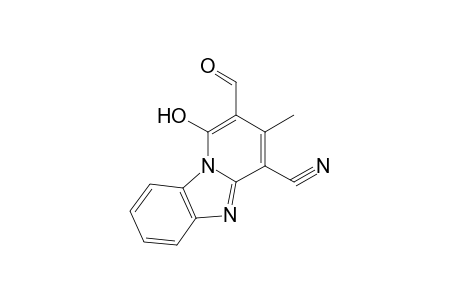 2-Formyl-1-hydroxy-3-methylpyrido[1,2-a]benzimidazole-4-carbonitrile