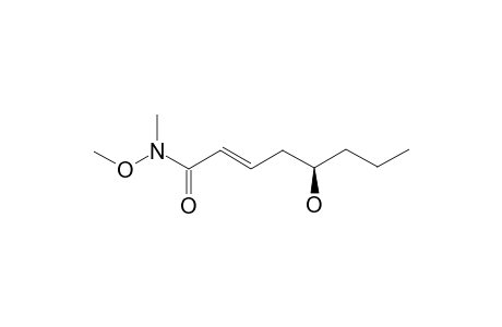 (R,E)-5-HYDROXY-N-METHOXY-N-METHYLOCT-2-ENAMIDE;MAJOR-ISOMER