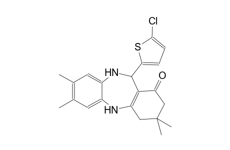 1H-dibenzo[b,e][1,4]diazepin-1-one, 11-(5-chloro-2-thienyl)-2,3,4,5,10,11-hexahydro-3,3,7,8-tetramethyl-