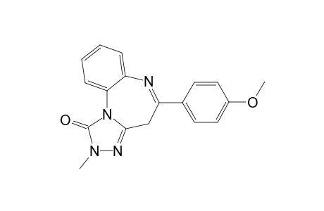 5-(4-Methoxyphenyl)-2-methyl-4H-[1,2,4]triazolo[4,3-a][1,5]benzodiazepin-1-one
