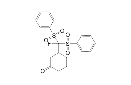 3-[BIS-(BENZENESULFONYL)-FLUORO-METHYL]-CYCLOHEXANONE