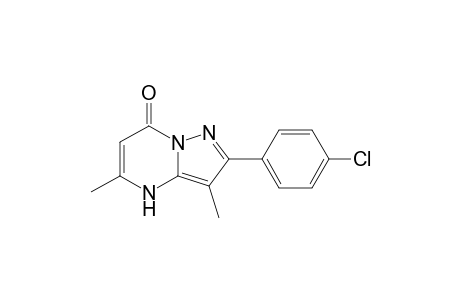 2-(4-Chlorophenyl)-3,5-dimethylpyrazolo[1,5-a]pyrimidin-7(4H)-one