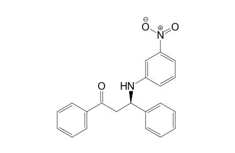 (R)-1,3-Diphenyl-3-[N-(3-nitrophenyl)amino]propan-1-one