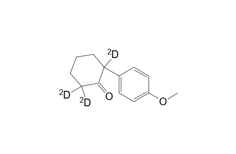 Cyclohexanone-2,2,6-D3, 6-(4-methoxyphenyl)-