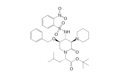 (3R,4R,5R)-5-Benzyloxy-N-[(1S)-1-(tert-butoxycarbonyl)-3-methylbutyl]-4-(o-nitrobenzenesulfonamido)-3-piperidinopiperidin-2-one