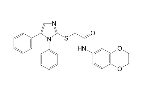 N-(2,3-dihydro-1,4-benzodioxin-6-yl)-2-(1,5-diphenylimidazol-2-yl)sulfanyl-acetamide