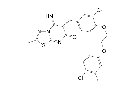 7H-[1,3,4]thiadiazolo[3,2-a]pyrimidin-7-one, 6-[[4-[2-(4-chloro-3-methylphenoxy)ethoxy]-3-methoxyphenyl]methylene]-5,6-dihydro-5-imino-2-methyl-, (6Z)-