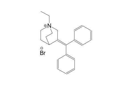 3-(diphenylmethylene)-1-ethyl-1-azoniabicyclo[2.2.2]octane bromide