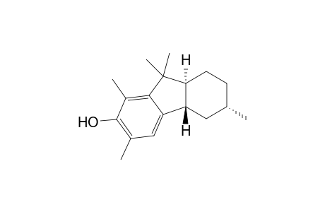 (+-)-(3S*,4aS*,9aS*)-7-hydroxy-3,6,8,9,9-pentamethyl-1,2,3,4,4a,9a-hexahydroflurene