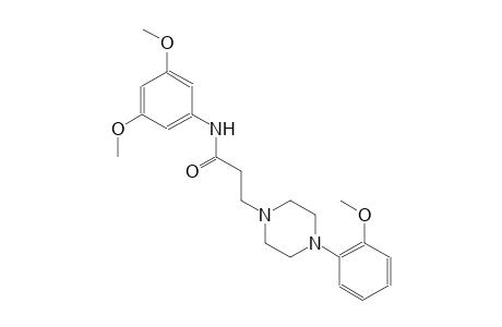 1-piperazinepropanamide, N-(3,5-dimethoxyphenyl)-4-(2-methoxyphenyl)-