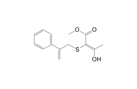 Methyl 3-Hydroxy-2-[(2-phenylprop-2-en-1-yl)thio]but-2-enoate