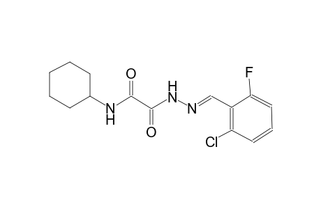 2-[(2E)-2-(2-chloro-6-fluorobenzylidene)hydrazino]-N-cyclohexyl-2-oxoacetamide