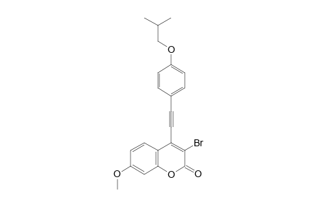 3-bromo-4-((4-isobutoxyphenyl)ethynyl)-7-methoxy-2H-chromen-2-one