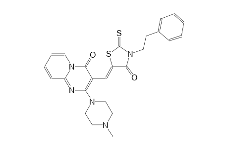 2-(4-methyl-1-piperazinyl)-3-{(Z)-[4-oxo-3-(2-phenylethyl)-2-thioxo-1,3-thiazolidin-5-ylidene]methyl}-4H-pyrido[1,2-a]pyrimidin-4-one