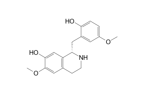 (S)-1-(2'-Hydroxy-5'-methoxybenzyl)-7-hydroxy-6-methoxy-1,2,3,4-tetrahydroisoquinoline
