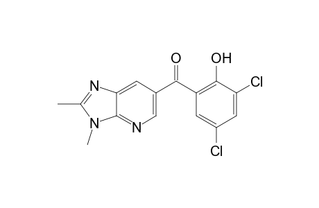 5-(2-Hydroxy-3,5-dichlorobenzoyl)-2,3-dimethylimidazolo[4,5-b]pyridine
