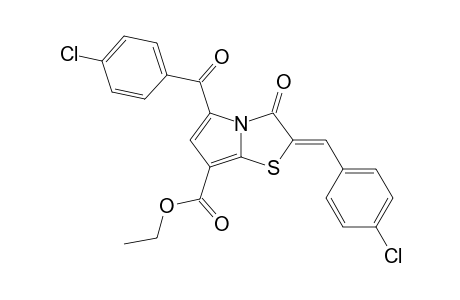 ETHYL_5-(4-CHLOROPHENYL)-CARBONYL-2-(4-CHLOROPHENYL)-METHYLIDENE-3-OXO-2,3-DIHYDROPYRROLO-[2.1-B]-THIAZOLE-7-CARBOXYLATE