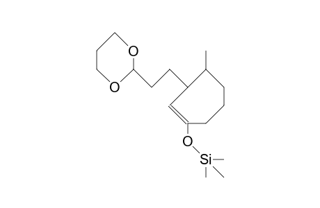 trans-4-Methyl-3-(3-trimethylenedioxy-propyl)-1-trimethylsiloxy-cycloheptene