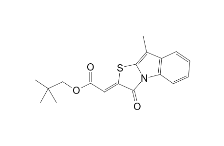(Z)-2,2-Dimethylpropyl (9-methyl-3-oxothiazolo[3,2-a]indol-2(3H)-ylidene)acetate