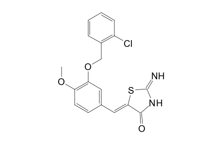 Thiazolidin-4-one, 5-[3-(2-chlorobenzyloxy)-4-methoxybenzylidene]-2-imino-