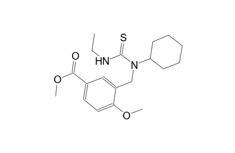 methyl 3-({cyclohexyl[(ethylamino)carbothioyl]amino}methyl)-4-methoxybenzoate