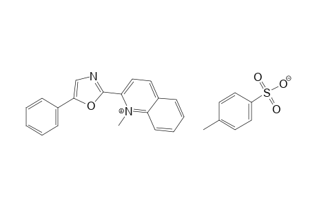 1-methyl-2-(5-phenyl-2-oxazolyl)quinolium p-toluenesulfonate