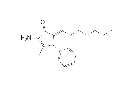 (E)-2-Amino-3-methyl-5-(1-methylheptylidene)-4-phenylcyclopent-2-enone