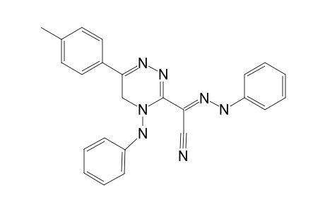 4-PHENYLAMINO-6-(4-METHYLPHENYL)-3-(ALPHA-PHENYLHYDRAZOACETONITRILO)-1,2,4-TRIAZINE