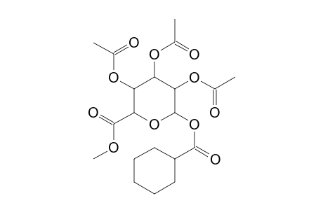 3,4,5-triacetoxy-6-(cyclohexanecarbonyloxy)tetrahydropyran-2-carboxylic acid methyl ester