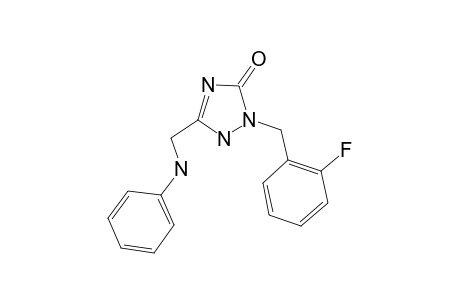 2-[(2-Fluorophenyl)methyl]-5-[(phenylamino)methyl]-1H-1,2,4-triazol-3-one