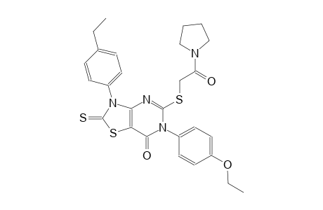 thiazolo[4,5-d]pyrimidin-7(6H)-one, 6-(4-ethoxyphenyl)-3-(4-ethylphenyl)-2,3-dihydro-5-[[2-oxo-2-(1-pyrrolidinyl)ethyl]thio]-2-thioxo-