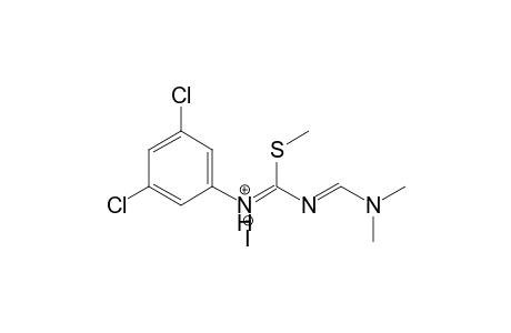 4-Dimethylamino-1-(3,5-dichlorophenyl)-2-methylsulfanyl-1,3-diazabuta-1,3-dienium iodide